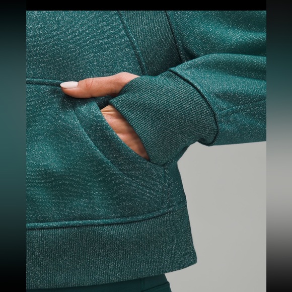 NWT Scuba Oversized Half-Zip Hoodie *Spark /Storm Teal/Silver/Christmas st… - Picture 4 of 8